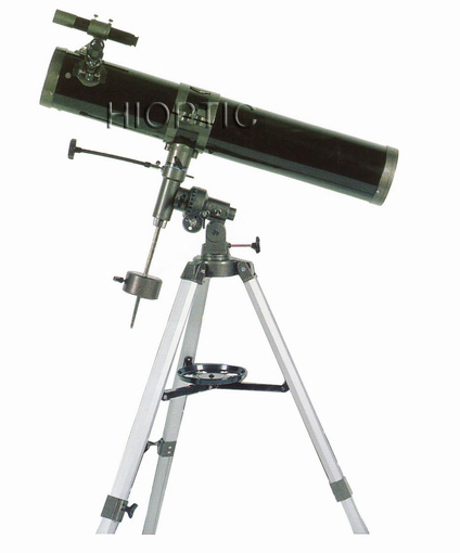 114mm/4.5" newtonian equatorial reflector telescope