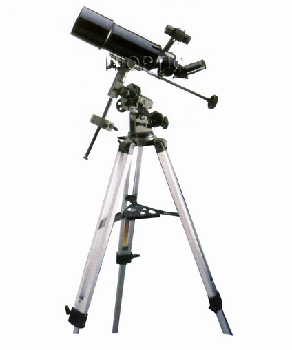 80mm/3.2"inch (f=400mm) equatorial refractor telescope