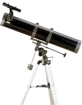 114mm/4.5"inch equatorial reflector telescope